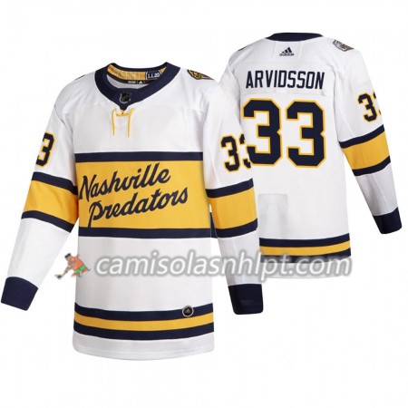 Camisola Nashville Predators Viktor Arvidsson 33 Adidas 2020 Winter Classic Authentic - Homem
